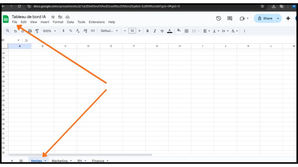 Automatiser la création de votre tableau de bord avec ChatGPT et Google Sheets