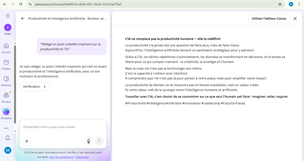 Comment exploiter l’IA de Canva en 5 étapes simples