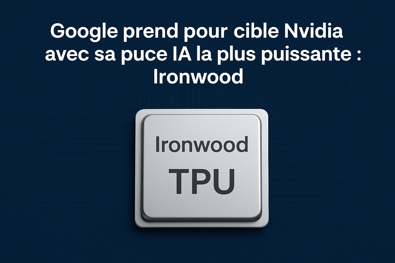 Google dévoile Ironwood TPU, sa puce IA puissante