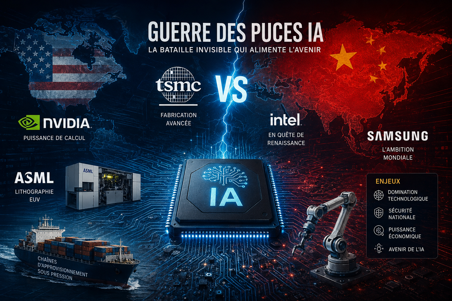 Guerre des puces IA en jeu